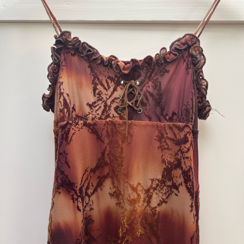Fairy core vintage corset dress